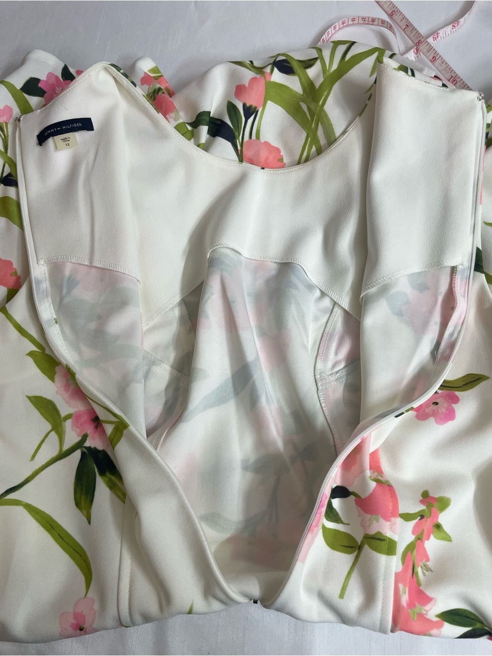 Tommy Hilfiger Women’s Floral Print Fit & Fare Dress Size 12 - Picture 12 of 16